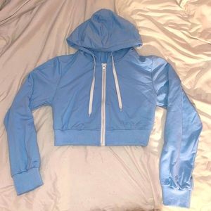 Baby Blue Zip up hoodie